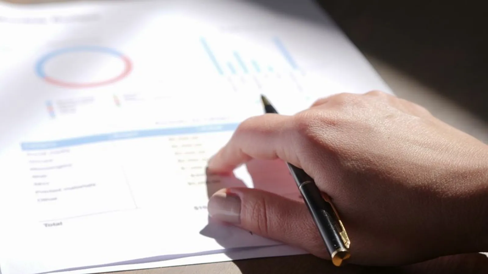 Un dirigeant examine ses documents financiers